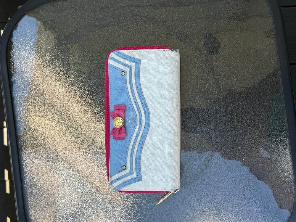 Sailor Moon Pretty Guardian Zip Around Wallet Pink Blue White Anime